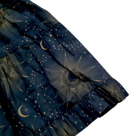 Kate Quinn Long Sleeve Tiered Ruffle Midi Dress Eye in the Sky Print Size 6-12M - Picture 10 of 12